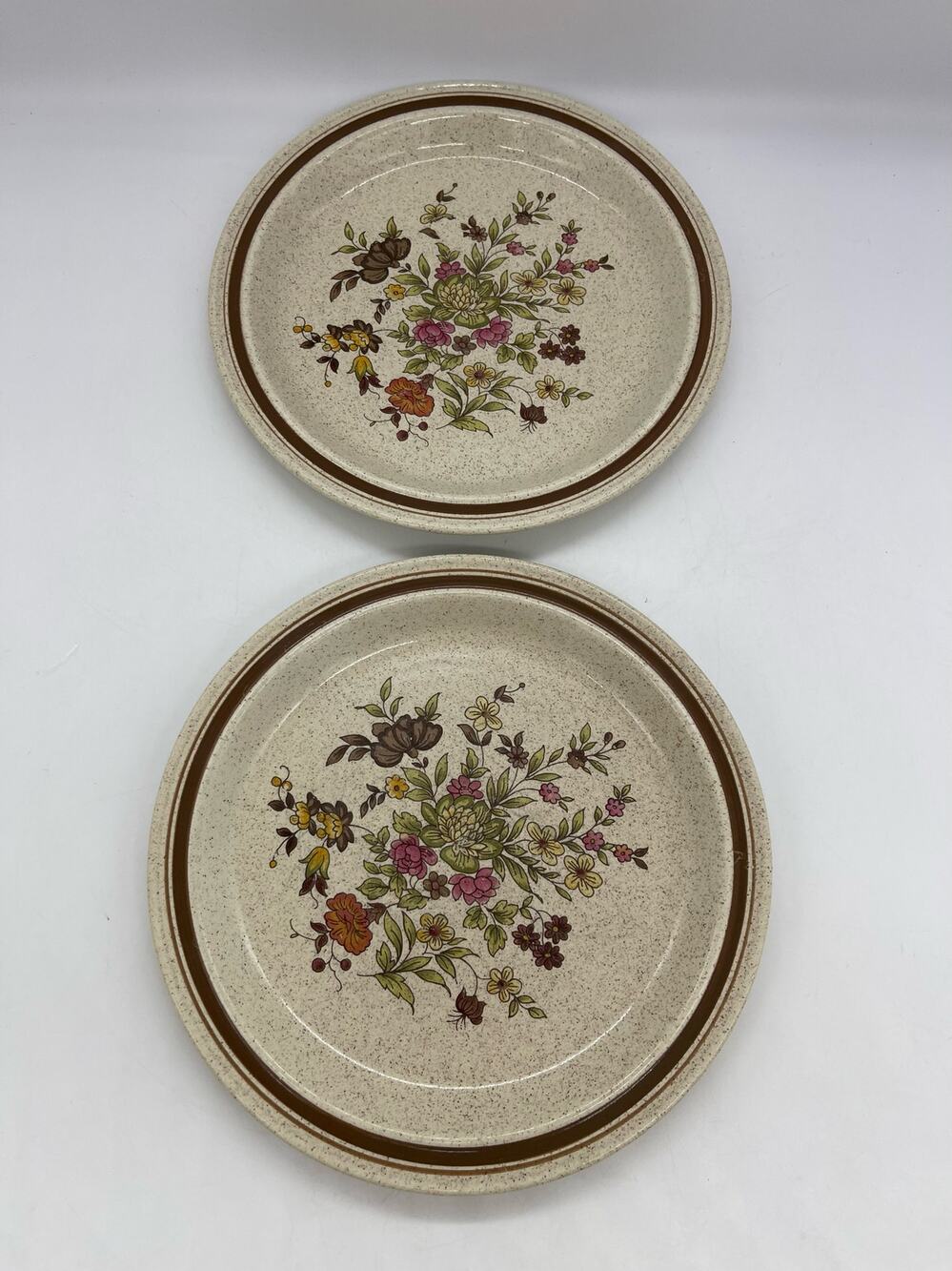 Royal Doulton Gaiety Lambeth Stoneware Set of 2 Salad Plates 8.5"